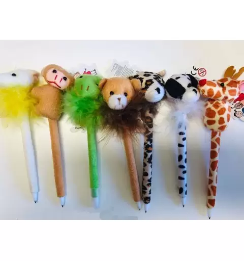 Penna pennosa animaletti - 4 pz