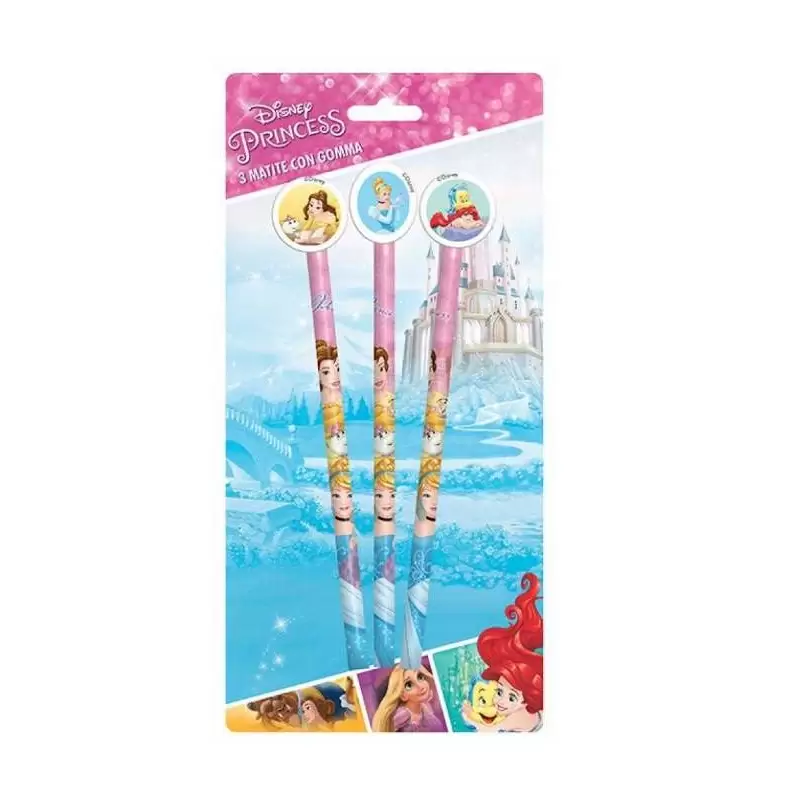 MATITE PRINCIPESSE DISNEY CON GOMMA - REGALINI PER BAMBINE