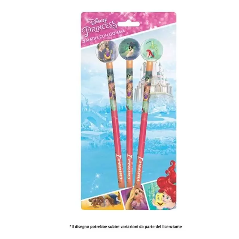 MATITE PRINCIPESSE DISNEY CON GOMMA - REGALINI PER BAMBINE