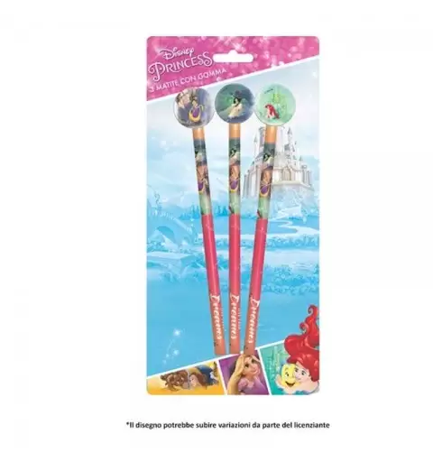 MATITE PRINCIPESSE DISNEY CON GOMMA - REGALINI PER BAMBINE