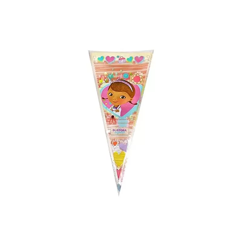 BUSTINE REGALINI A CONO PVC DOTTORESSA PELUCHE 6655 20 pz.