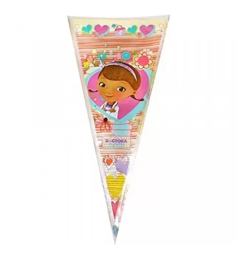 BUSTINE REGALINI A CONO PVC DOTTORESSA PELUCHE 6655 20 pz.
