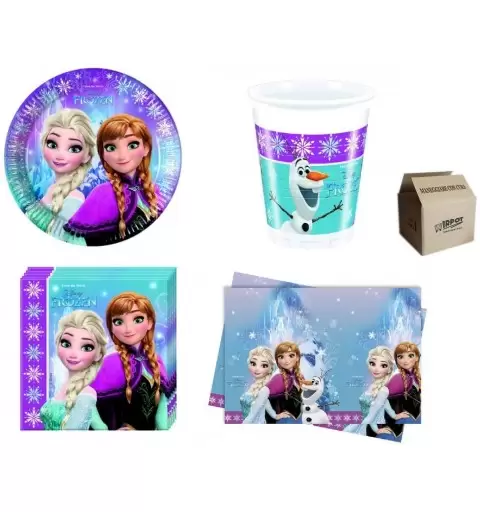 KIT N.4 FROZEN CON 100 PALLONCINI MULTICOLORE