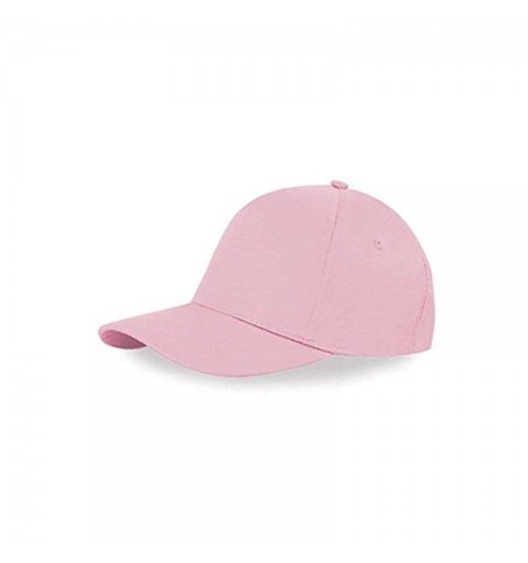 CAPPELLINO ROSA CON VISIERA DI COTONE - 1 PZ