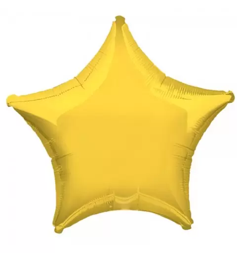 PALLONCINO FOIL A FORMA DI STELLA - 45 CM
 Colore-Giallo