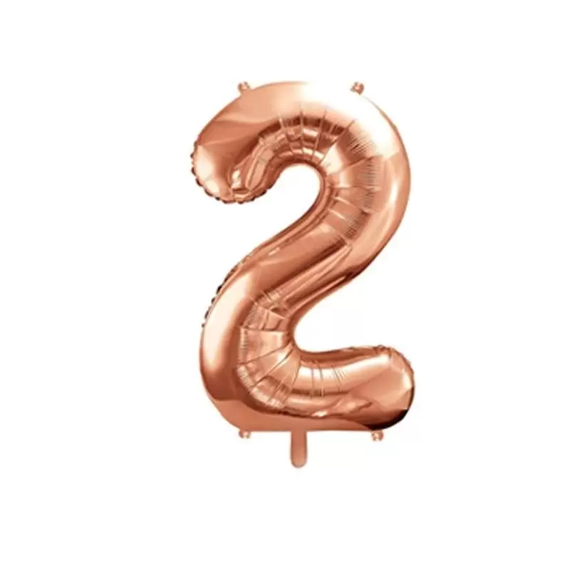 PALLONCINO FOIL 2 ROSE GOLD 86 CM