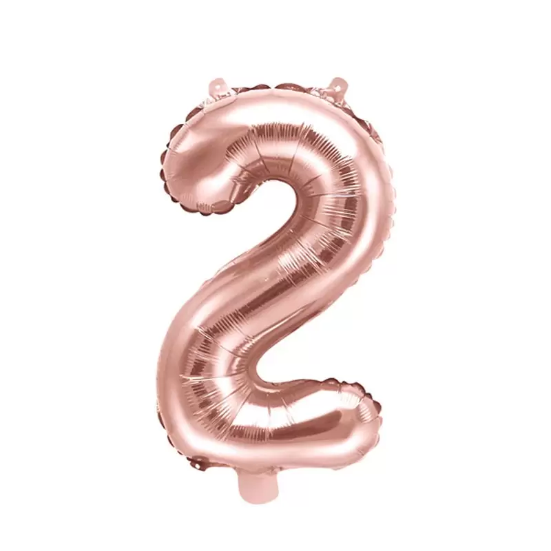PALLONCINO FOIL 2 ROSE GOLD 40 CM