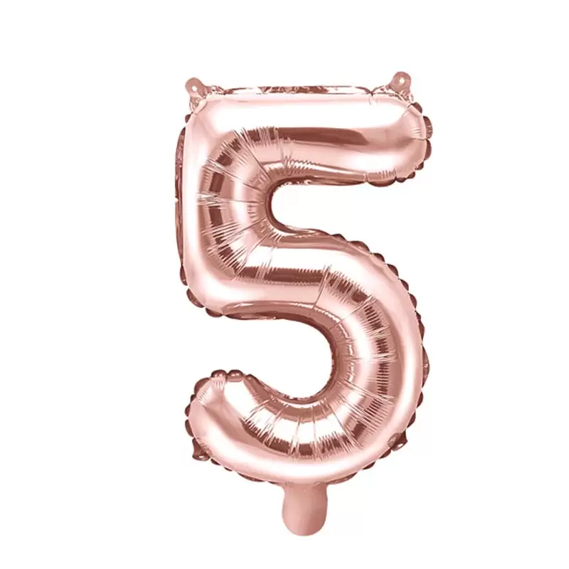 PALLONCINO FOIL 5 ROSE GOLD 40 CM