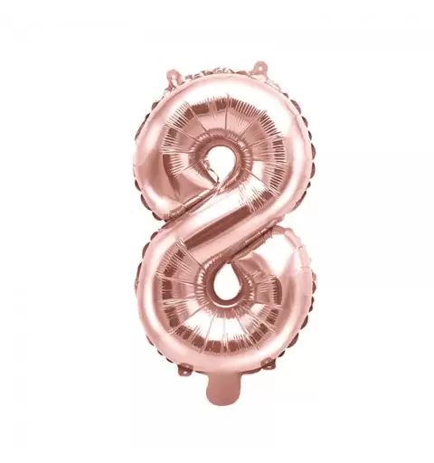 PALLONCINO FOIL 8 ROSE GOLD 40 CM