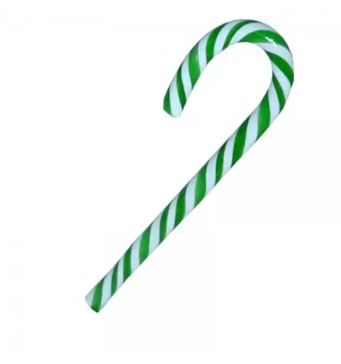 CANDY CANE VERDE E BIANCO - 1 PZ