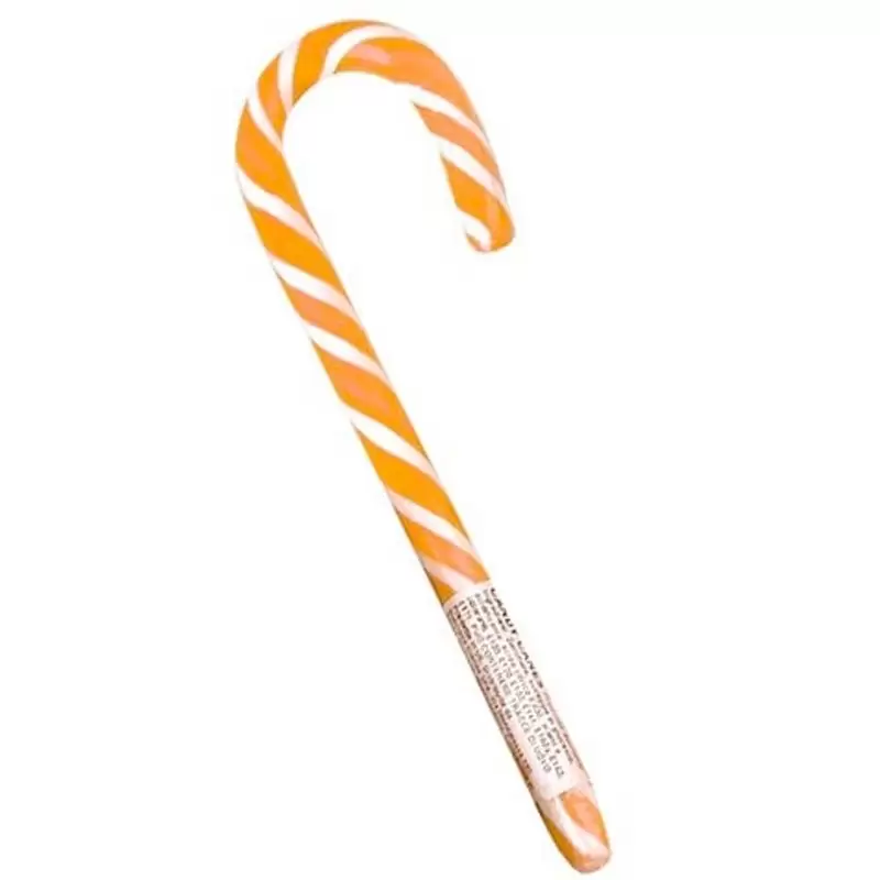 CANDY CANE ARANCIONE E BIANCO - 1 PZ