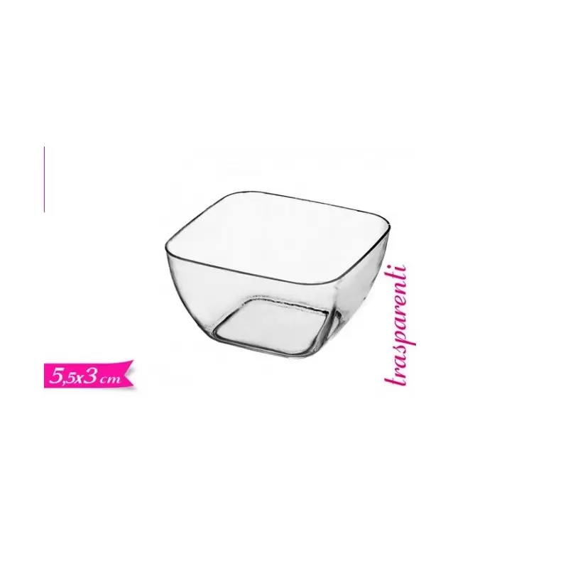 24 CIOTOLINE QUADRATE IN PLASTICA 609623