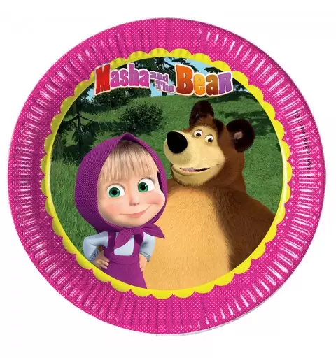 PIATTI MASHA E ORSO - 8 PZ