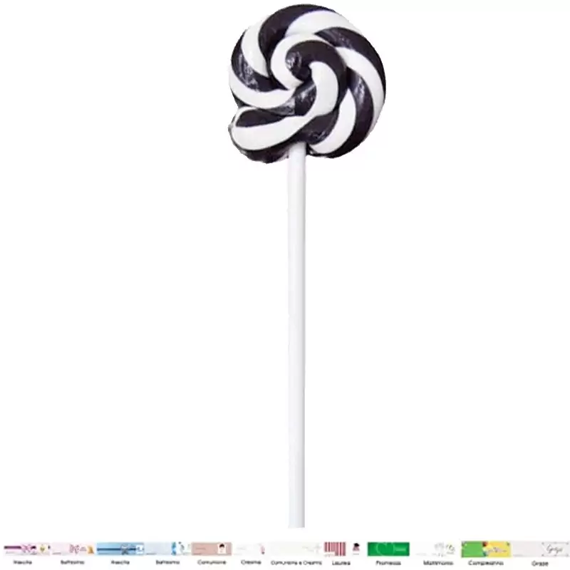 10 LECCA LECCA A SPIRALE NERI CON BIGLIETTINI