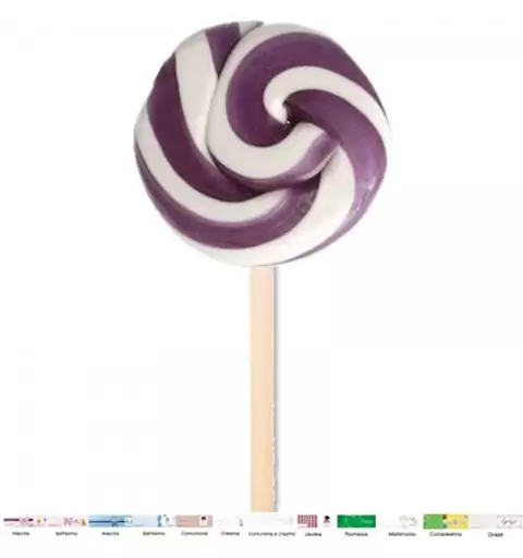 10 LECCA LECCA A SPIRALE LILLA CON BIGLIETTINI
