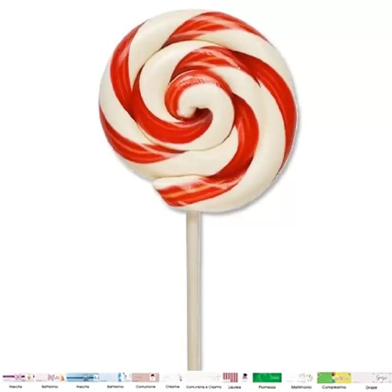 10 LECCA LECCA A SPIRALE ROSSI CON BIGLIETTINI