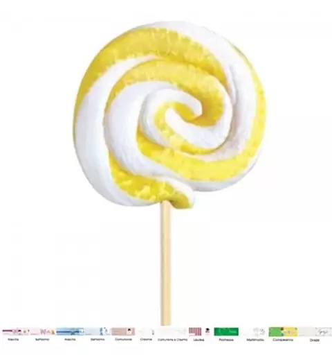 10 LECCA LECCA A SPIRALE GIALLI CON BIGLIETTINI