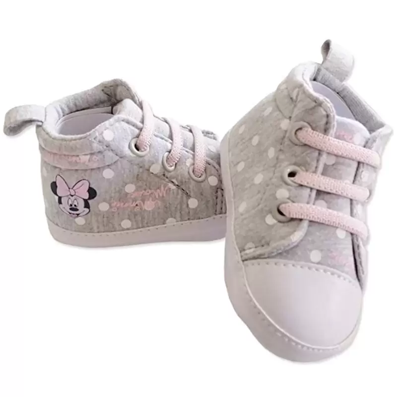 SCARPINE SNEAKERS MINNIE GRIGIO ROSA 12-18 MESI TAGLIA 18