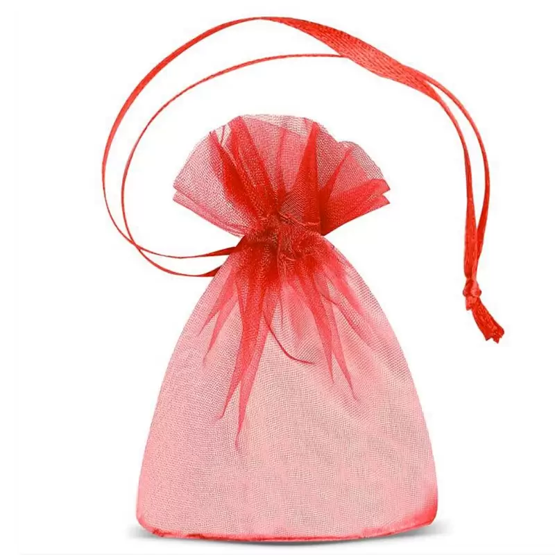 SACCHETTO ROSSO ORGANZA 8X11 CM 8034