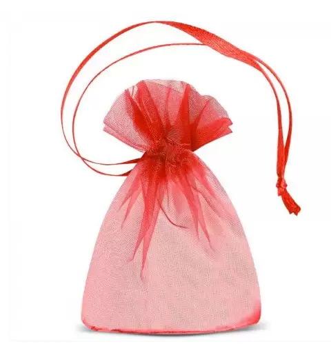 SACCHETTO ROSSO ORGANZA 8X11 CM 8034