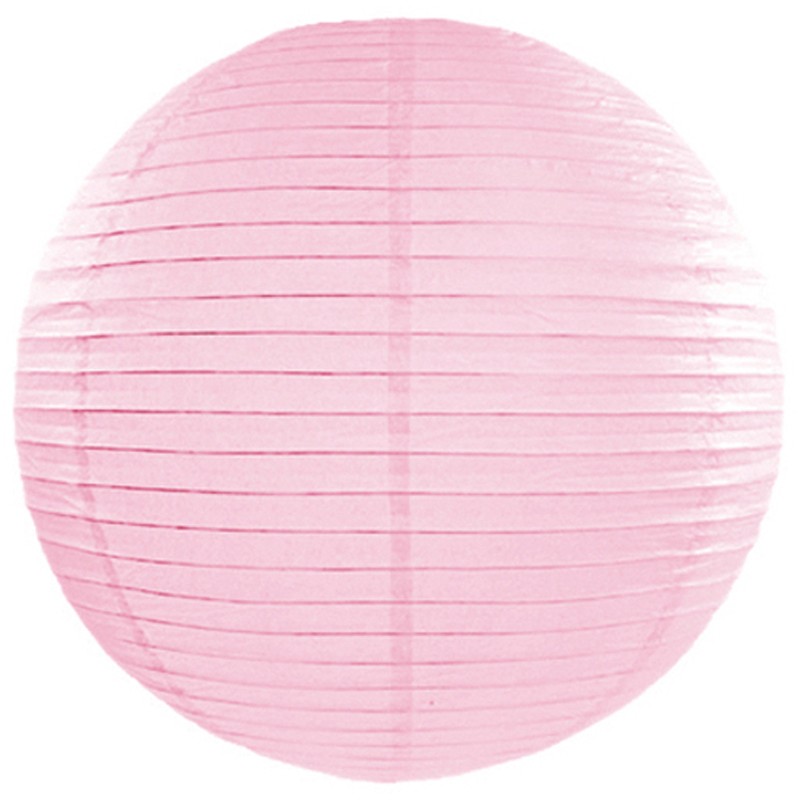 LANTERNA ROSA DI CARTA DA 35 CM