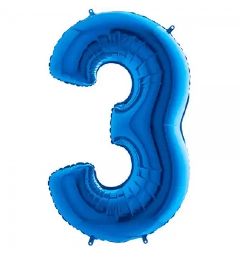 PALLONCINO FOIL 3 BLU 1 METRO