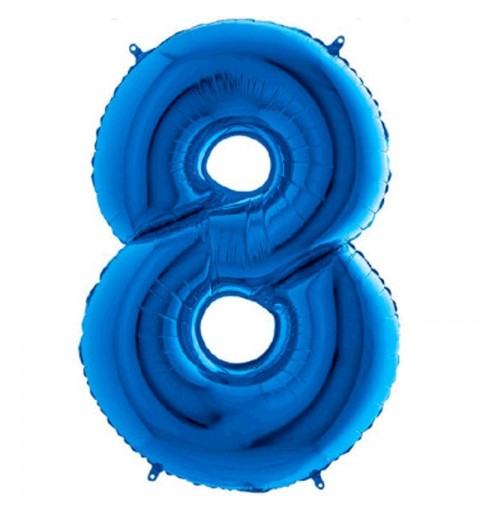 PALLONCINO FOIL 8 BLU 1 METRO