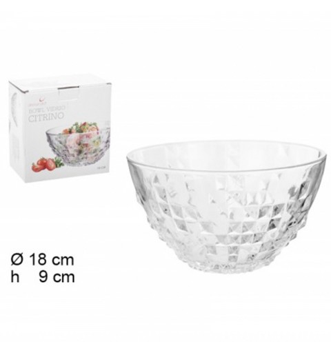 3 CIOTOLE DI VETRO CITRINO BOWL