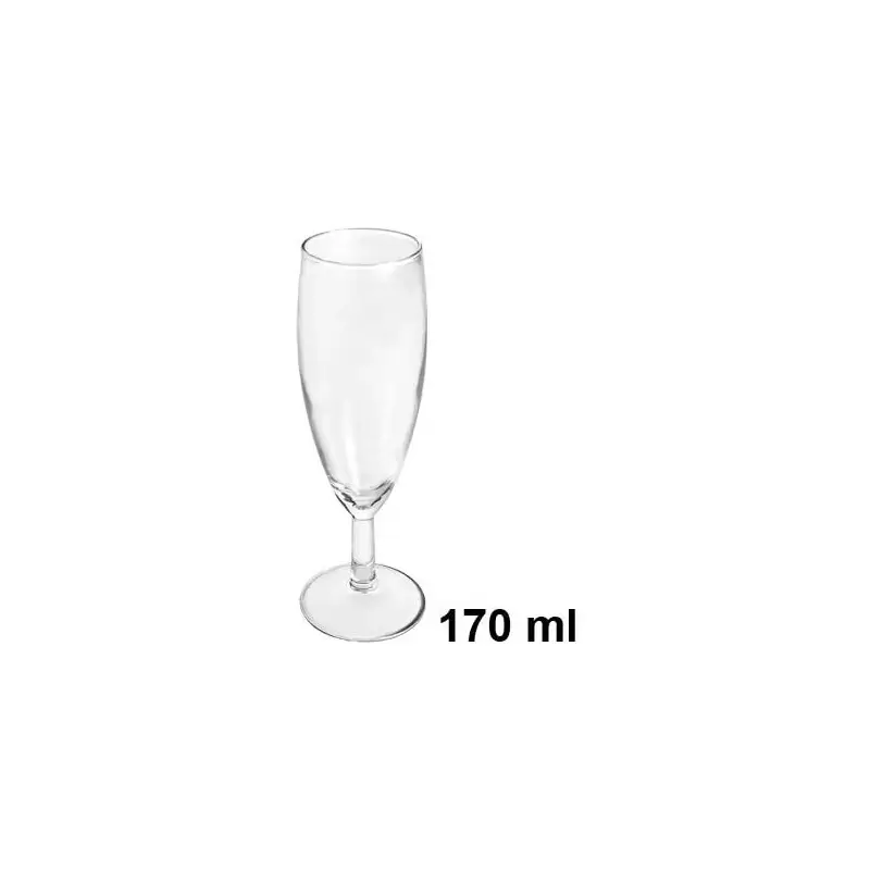 6 FLUTE DI VETRO DI CAVA