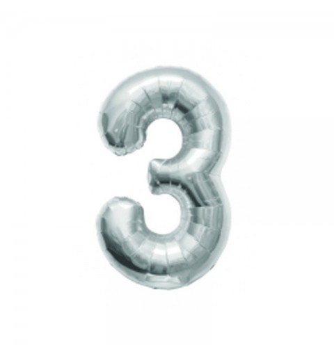 PALLONCINO FOIL 3 ARGENTO 1 METRO