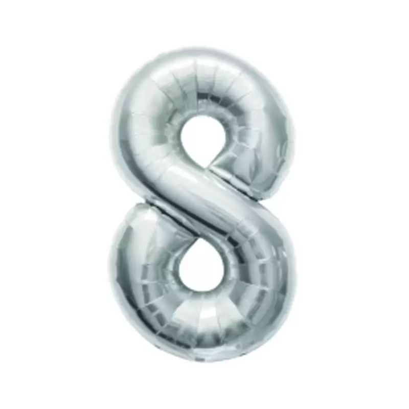 PALLONCINO FOIL 8 ARGENTO 1 METRO