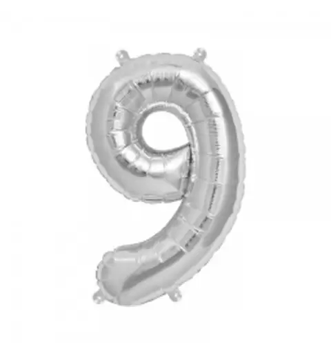 PALLONCINO FOIL 9 ARGENTO 1 METRO