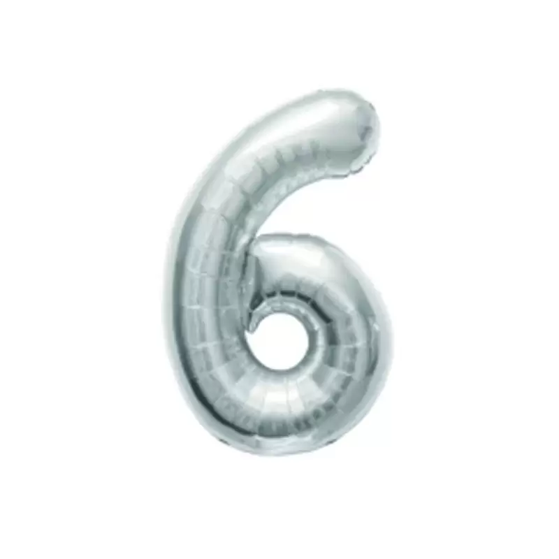 PALLONCINO FOIL 6 ARGENTO 1 METRO