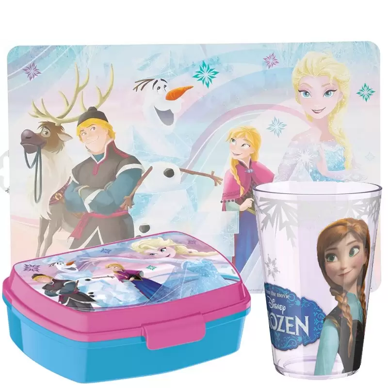 SET FROZEN BICCHIERE PORTAMERENDA TOVAGLIETTA