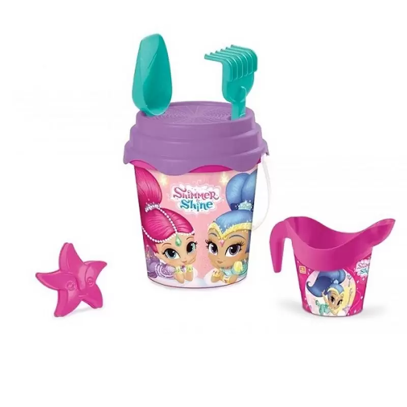 SECCHIELLO SHIMMER & SHINE CON RASTRELLO E PALETTA