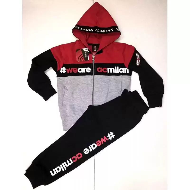 TUTA MILAN CON CAPPUCCIO 4 ANNI TAGLIA S