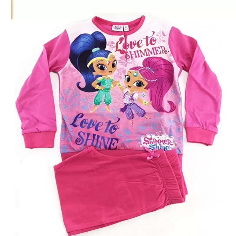 PIGIAMA SHIMMER & SHINE FUCSIA 3 ANNI