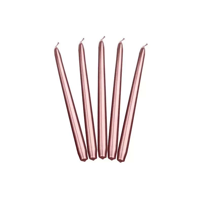 Candele Coniche Rose Gold Metallic 24  cm SKMET-019R