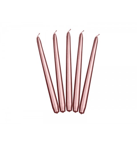 Candele Coniche Rose Gold Metallic 24  cm SKMET-019R