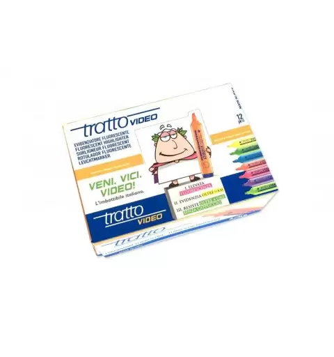 Evidenziatore Fluorescente Tratto Video Arancione 12pz 8302-03