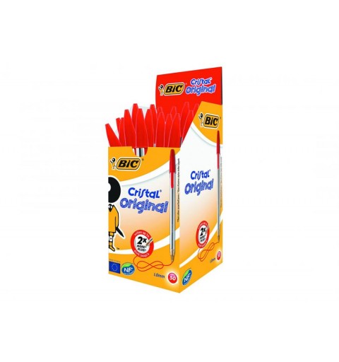 Penna Bic Cristal original Rossa 1,0mm 50pz 9634