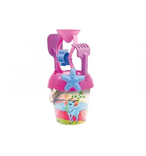 Set Secchiello Da Spiaggia Unicorno con accessori 910