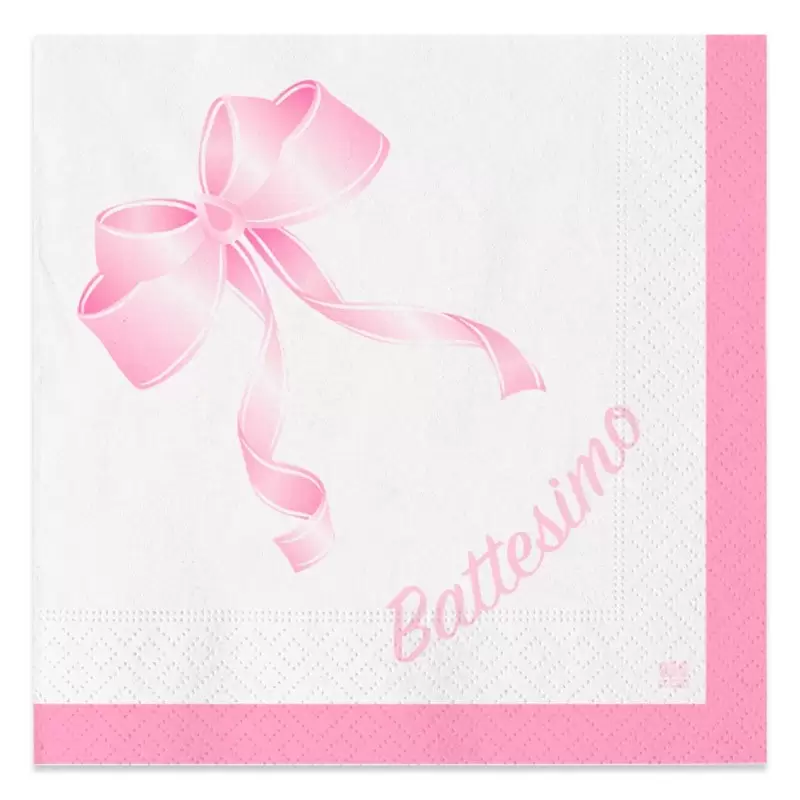TOVAGLIOLI BATTESIMO SONAGLIO ROSA 20 PZ