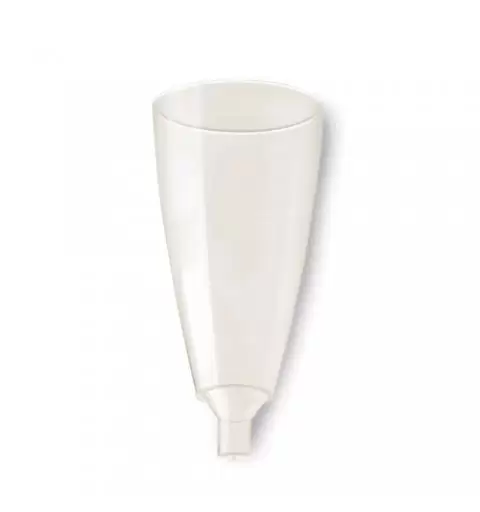 20 FLUTE DI PLASTICA TRASPARENTI - CALICI SENZA BASI