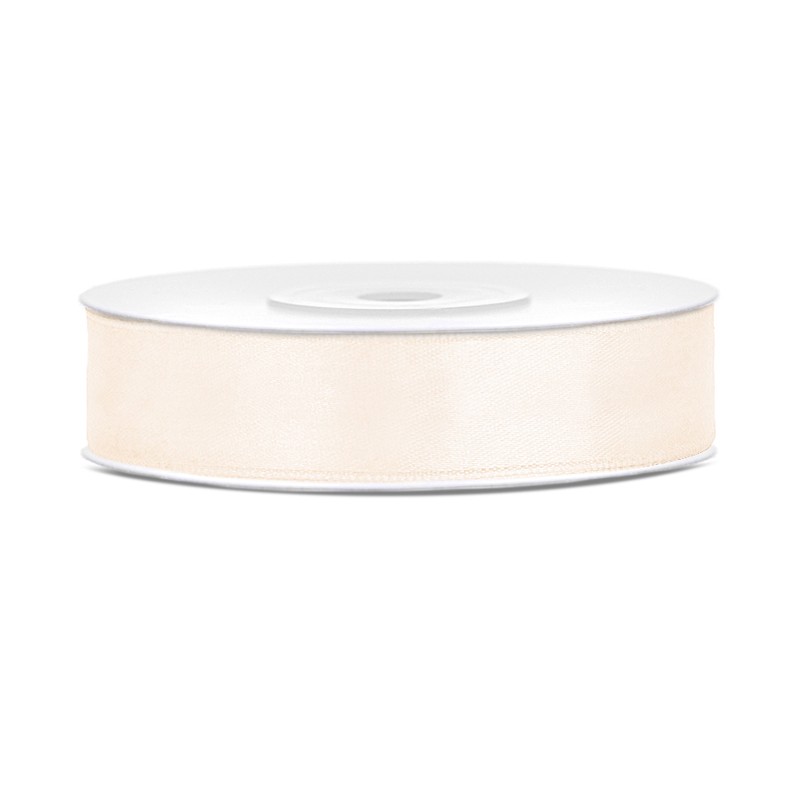 Nastrino in raso Crema Chiaro 1 cm x 25 mt TS12-079J