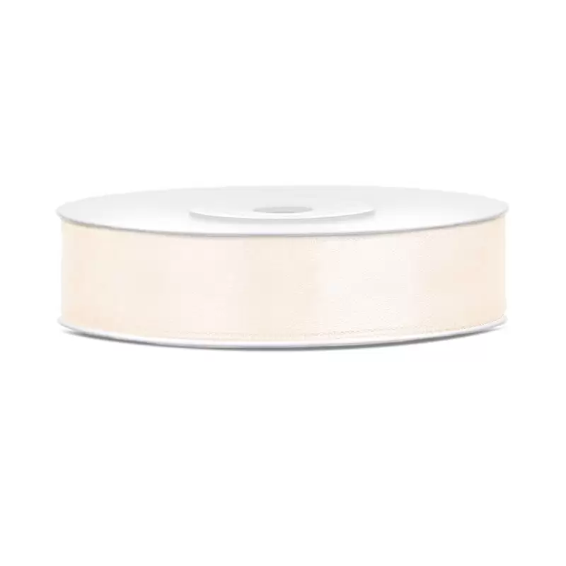 Nastrino in raso Crema Chiaro 1 cm x 25 mt TS12-079J