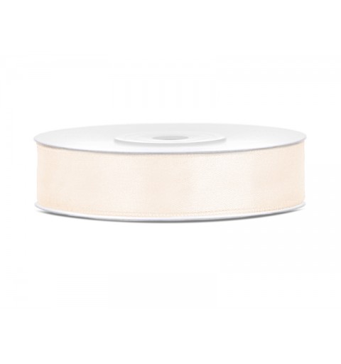 Nastrino in raso Crema Chiaro 1 cm x 25 mt TS12-079J