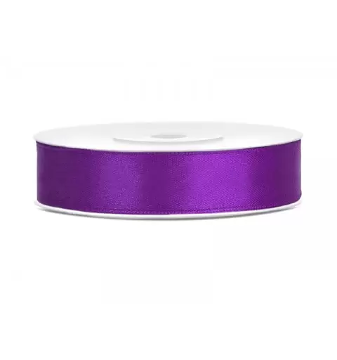 Nastrino in raso viola 1 cm x 25 mt TS12-062