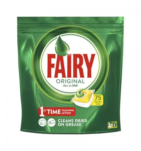 Pastiglie Lavastoviglie Fairy Original Tutto in 1 conf da 75pz