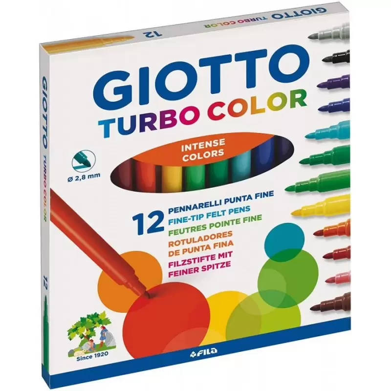 12 Pennarelli Giotto Turbo Color F416000